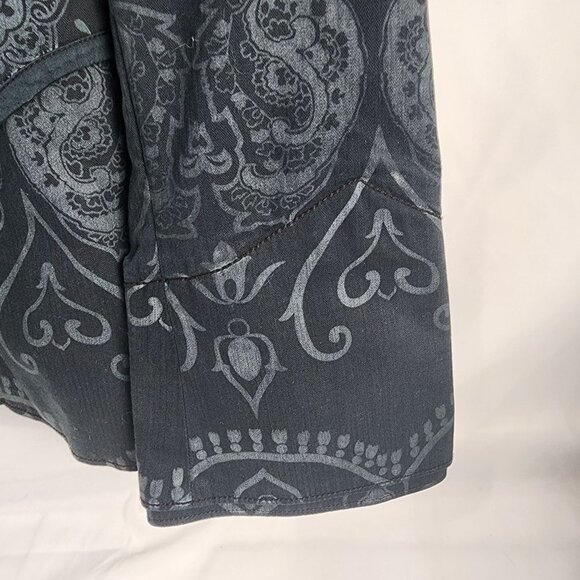 Haus Of Howe Black Patterned Blazer  99% Cotton 1% Spandex  42R - Picture 12 of 16